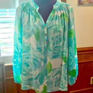 Lilly Pulitzer Silk Elsa Top